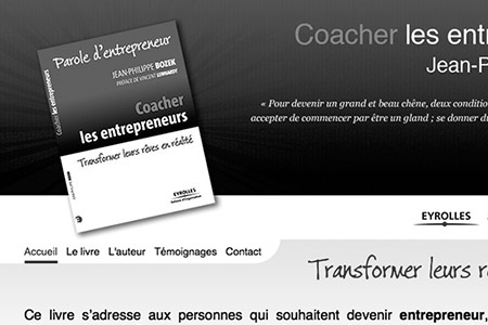 Site web Livre Coacher les entrepreneurs